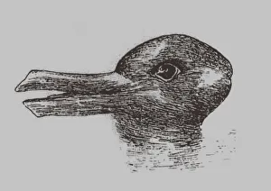Ilusión de pato-conejo. De: Jastrow, J. El ojo de la mente. Popular Science Monthly, 1899. Artista: Jastrow, Joseph (1863-1944).