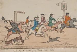 Georgian Era Caricature Imprime: The Easter Hunt at Epping Forest, Plate Second, ca. 1810. Creator: Unknown