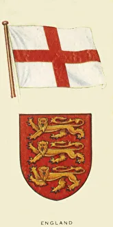 England National Flag Imprime: England, c1935. Creator: Unknown