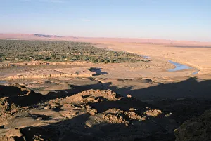Africa Desert Landscape Imprime: Erfoud, eastern Morocco