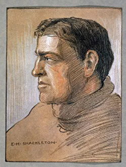 British Explorer Imprime: Ernest Shackleton, British explorer, c1909