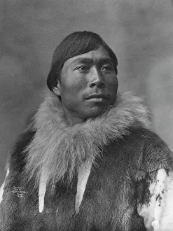 Lomen Brothers Photography Imprime: Eskimo posing, c1903, printed (1927?). Creator: Lomen Brothers