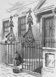 Black And White British History Imprime: Extinguishers, Berkeley Square, 1890