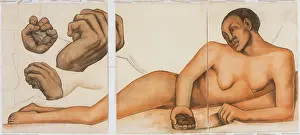 Diego Rivera Art Imprime: Figure Representing the Black Race (Second Version), 1932. Creator: Diego Rivera