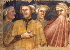 Bolognese School Art Imprime: Four figures