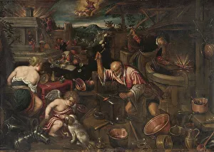 Italian Renaissance Art Centre Imprime: Fire. Creator: Unknown