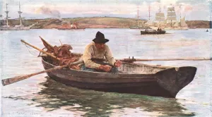 Geographical Feature Art Imprime: The Fisherman, c1902. Creator: Unknown