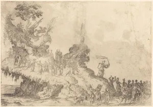 Jacques Callot Etching Imprime: The Float of Mount Parnassus. Creator: Unknown