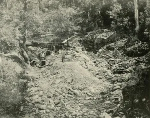 Federated Australia History Imprime: Fossickers at Work, 1901. Creator: Unknown