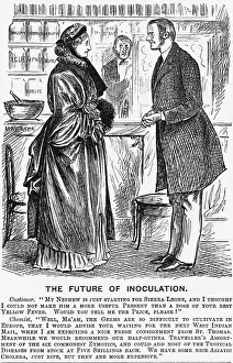 Satirical Medical Art Imprime: The Future of Inoculation, 1881