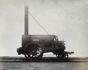 Black And White Trains Imprime: George Stephensons Rocket, c1905