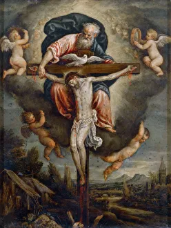 Impresiones de La Santísima Trinidad. En la Colección de Galleria Borghese, Roma Roma Imprime: La Santísima Trinidad.