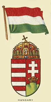 Hungarian Flag Imprime: Hungary, c1935. Creator: Unknown