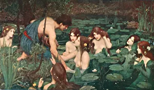 Hilas y las Ninfas, 1896, (c1902). Creador: Desconocido