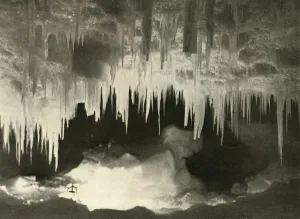Nimrod Expedition History Imprime: An Ice Cave in the Winter, c1908, (1909)