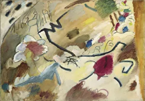 Wassily Kandinsky Artwork Imprime: Improvisation with horses (Study for Improvisation 20), 1911