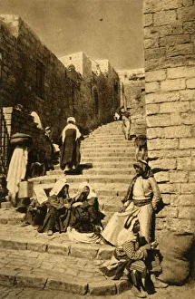 Jerusalem Street Scene Imprime: Jerusalem - A Street, c1918-c1939. Creator: Unknown