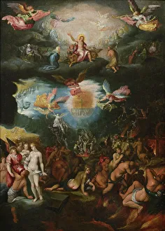 Last Judgment Painting Imprime: The Last Judgment, after 1619