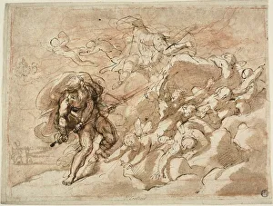 Classical Roman Mythology Imprime: Juno Commanding Aeolus to Release the Winds, n.d. Creator: Unknown