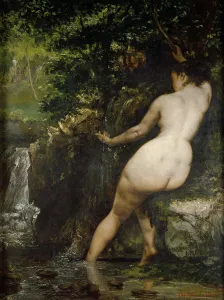 Gustave Courbet Imprime: La fuente, 1868.