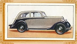 Transportation In The Thirties Imprime: Lanchester 10 Streamlined Saloon, c1936