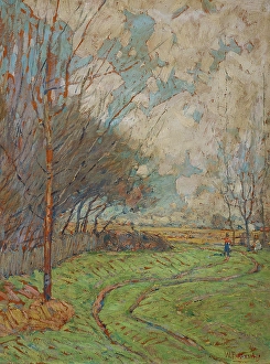 American Countryside Scenes Imprime: Landscape: Path to the Fields, date unknown, c1875-1935. Creator: William Forsyth