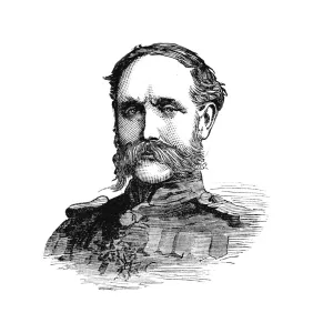 Monochrome Male Figure Imprime: Lieutenant-General Willis, Commanding the First Division, c1882