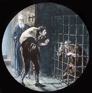 John Bunyan Artwork Imprime: The Man in the Cage, c1910. Creator: Unknown