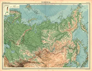 Mapa Imprime: Mapa de Siberia