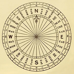 Monochrome Maritime Images Imprime: The Mariners Compass, c1930. Creator: Unknown
