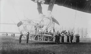 George Grantham Bain Photographer Imprime: Naval Airship, Parseval, between c1910 and c1915. Creator: Bain News Service