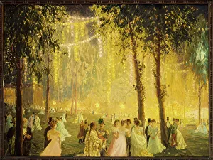Fiesta nocturna dada en el Eliseo por el presidente Loubet en honor de Alfonso XIII, en 1905, 8º... 1905 Creador: William Samuel Horton.