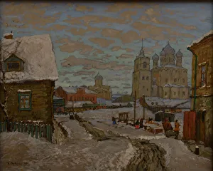 Realism Oil On Canvas Art Imprime: Old Pskov
