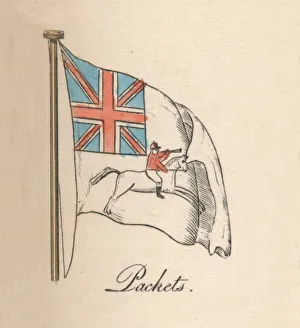 Naval Warfare Illustration Imprime: Packets, 1838