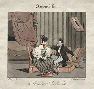 Parisian Street Scenes Imprime: Parisian Occasions: The Complement of the Students