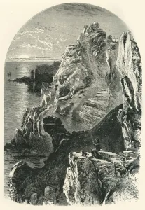 English Channel Scenery Imprime: Penolver Point, c1870