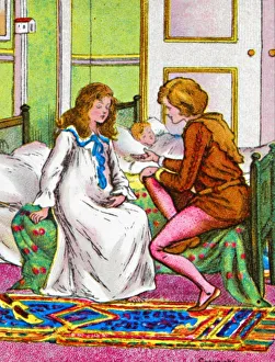 Coloured Lantern Slides Imprime: Peter and Wendy, c1905