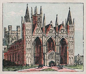 Peterborough Cathedral Imprime: Peterborough, c1910