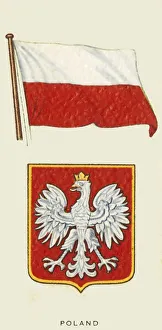 Polish Flag Imprime: Poland, c1935. Creator: Unknown
