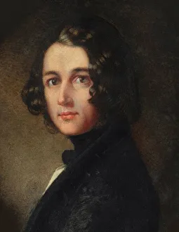 Inglaterra Imprime: Retrato de Charles Dickens (Detalle), 1843. Creador: Gillies, Margaret (1803-1887).