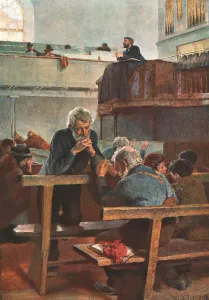 Arte Moderno Imprime: Métodos Primitivos en Oración, c1889, (c1902). Creador: Desconocido.