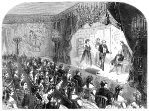 Las representaciones teatrales privadas del Príncipe Imperial, 1870. Autor: Desconocido.