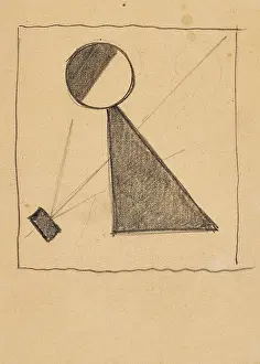 Abstract Art Russia Imprime: Protomagnetic Construction, c1916. Creator: Malevich, Kasimir Severinovich (1878-1935)