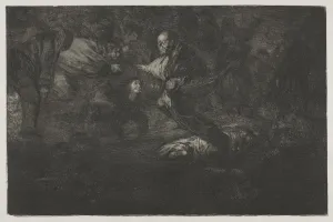 Francisco De Goya Etching Imprime: The Proverbs: God Creates Them and They Join Up Together, 1864. Creator: Francisco de Goya