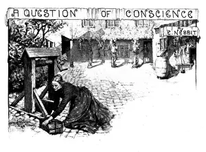 British Newspaper Illustrations Imprime: A Question of Conscience, 1898. Creator: Unknown