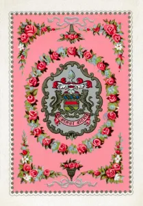 Vintage Playing Cards Imprime: Reverse from a deck of Goodall & Son Ltd. playing cards, c1940