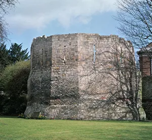 Yorkshire Historical Sites Imprime: A Roman multangular tower, 3rd century