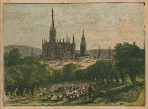 Salisbury Cathedral Imprime: Salisbury, c1910. Creator: Unknown