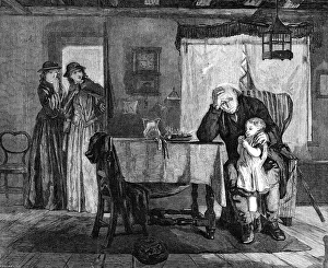 Escena de Dora de Tennyson, por A. H. Burr, 1864. Creador: W Thomas. Escena de Dora de Tennyson, por A. H. Burr, 1864. Creador: W Thomas