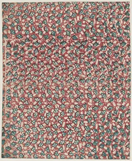 Abstract Pattern Design Imprime: Sheet with overall abstract pattern, 19th century. Creator: Anon
